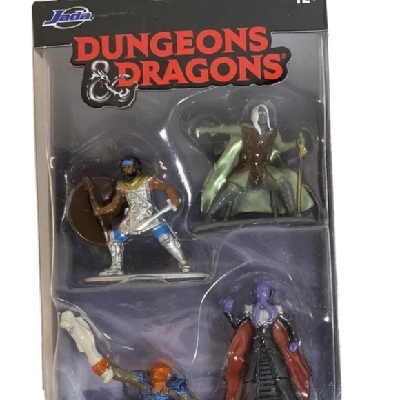 JADA TOYS DUNGEONS & DRAGONS DIE CAST FIGURINES DRIZZT MIND FLAYER - Picture 1 of 3